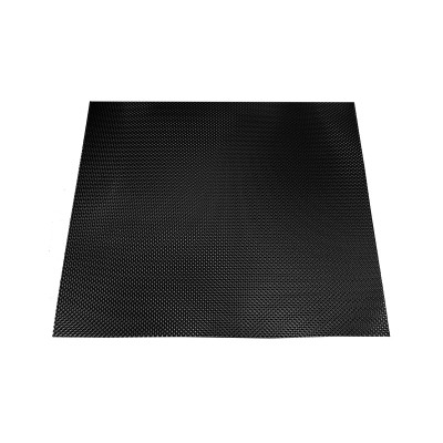 Black 0.5mm Embossed Aluminium Heat Shield 60x60 cm