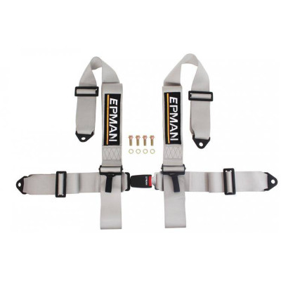 Epman 4-Point Racing Seat Belts - Grey Safety Harness