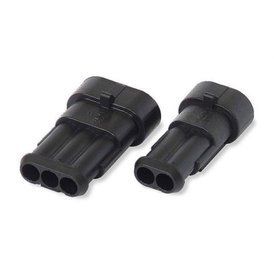 3-Pin Superseal Connector Female - Waterproof Electrical Plug