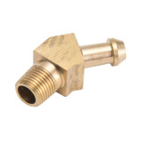 Brass Nipple 1-8 to 6mm Hose 45 Degrees - Durable Fitting
