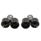 Exhaust Tip 101mmx2 enter 76mm Carbon Gloss Set