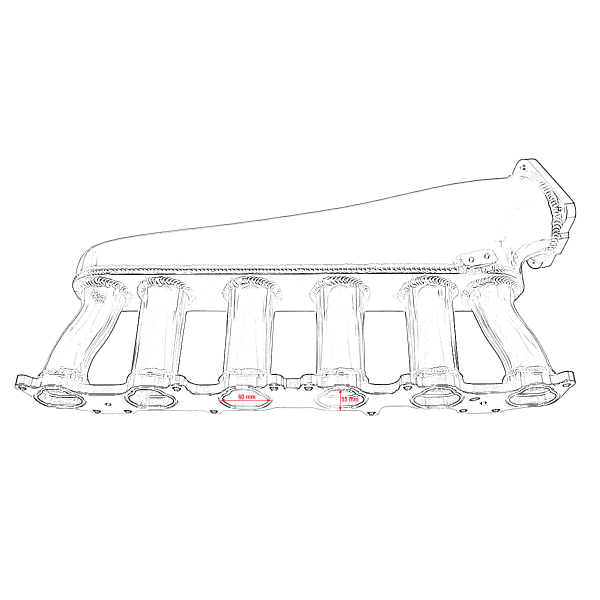 Toyota Lexus 1FZ Intake Manifold with Throttle Body & Fuel Rail