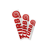 Sticker TurboWorks Red-White 30cm