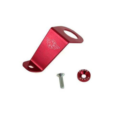 Red Radiator Stay for JDM Civic 92-95 - Durable & Stylish