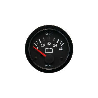 VDO 52mm Volt Gauge 12V (8-16V) - Precision Voltage Monitoring