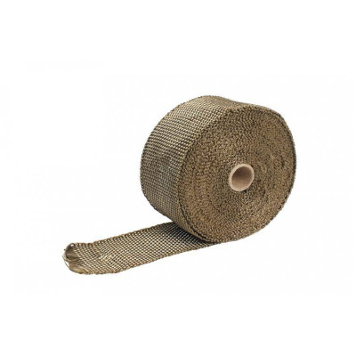 10m Titanium Exhaust Heat Wrap 50mm x 1mm - High Performance
