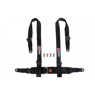 4-Point Racing Seat Belts D1Spec Black - Secure & Stylish