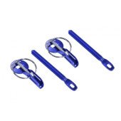 SLIDE Blue Hood Pins for Secure Automotive Customization