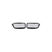 BMW 3 Series F30 F31 Sport Grille Gloss Black & Chrome 2011-2019