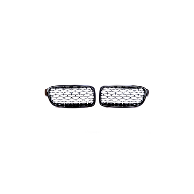 BMW 3 Series F30 F31 Sport Grille Gloss Black & Chrome 2011-2019