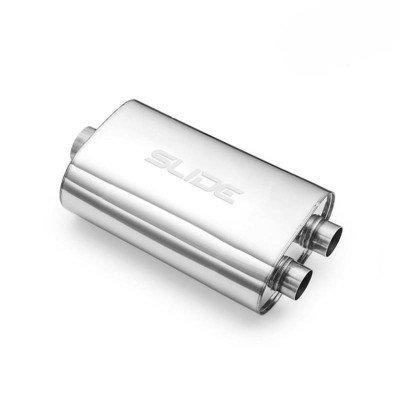 51mm 304SS Center Muffler - 350mm Length for Performance