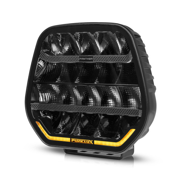Auxiliary LED Driving Light Panther 9 Black Round 23cm 210W