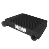 Intercooler 330x280x76mm Up Inlet / Outlet Black