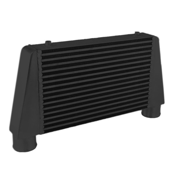Intercooler 450x280x76mm Up Inlet / Outlet Black