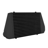 Intercooler 450x300x76mm Back Inlet / Outlet Black