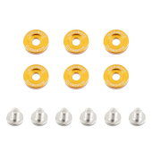 Mishimoto MMFW-SM-6GD Fender Washer Kit Small 6pcs Gold