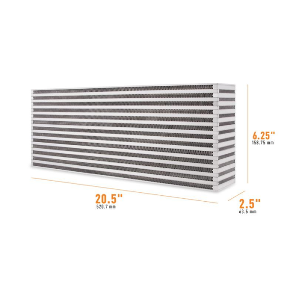 Universal Air-to-Air Race Intercooler Core 20.50" x 6.25" x 2.50"