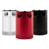Universal Compact Baffled Oil Catch Can Kit 2-Port Red