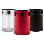 Universal Compact Baffled Oil Catch Can Kit 3-Port Black