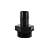 Mishimoto MMFT-16ORB-34BK Hose Barb Aluminum Fitting -16ORB to 3/4" Black