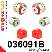 BMW Front Suspension Bush Kit - Polyurethane, 6 Pcs, Ref 036091B