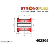 40mm Universal Bush - Polyurethane, 80/90Sha, Ref 402805
