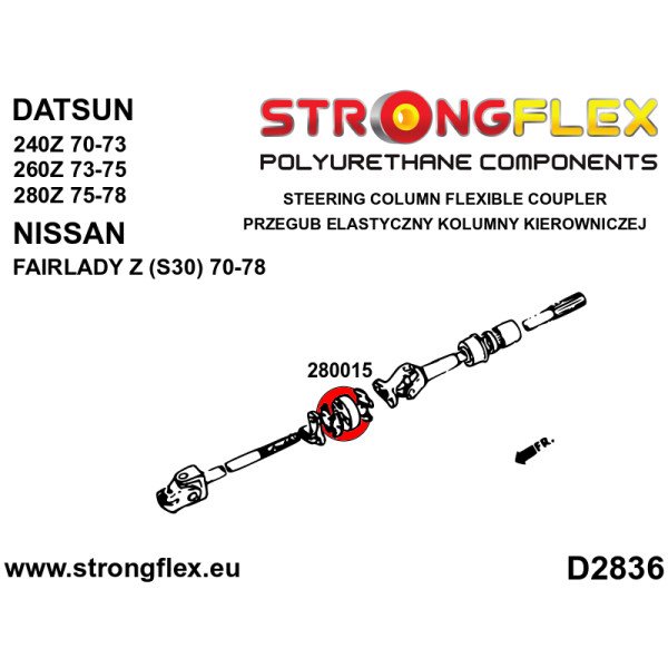 Steering Column Flexible Coupler for Datsun/Nissan 280015A