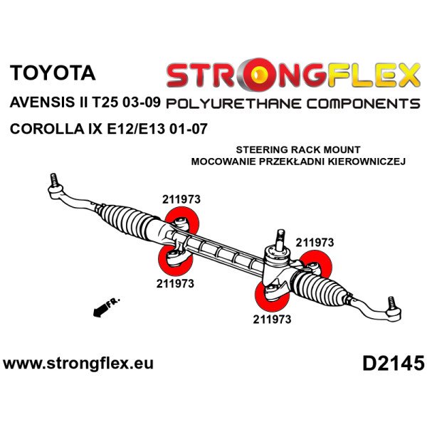 Toyota Corolla IX Full Suspension Bush Kit SPORT 216290A