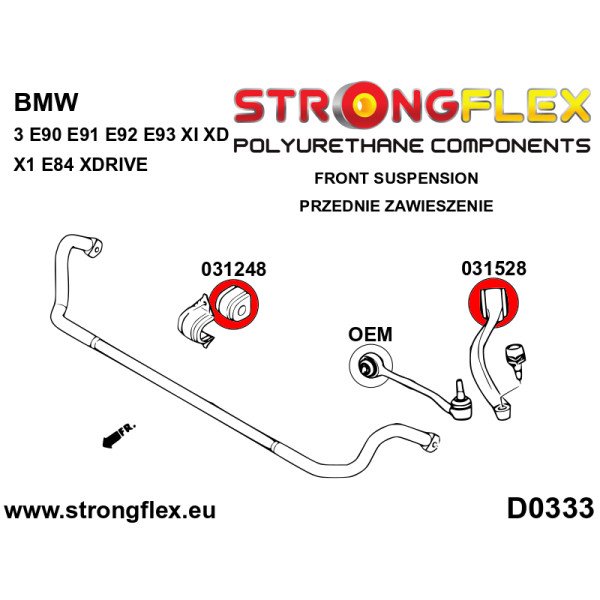 BMW 3 Series E90/E91/E92 Full Suspension Polyurethane Kit 036216A