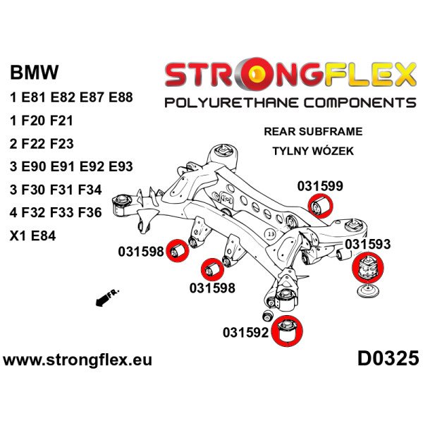 BMW 3 Series E90/E91/E92 Full Suspension Polyurethane Kit 036216A
