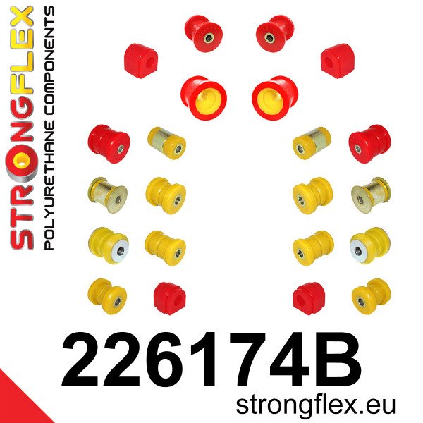 Front & Rear Suspension Bush Kit for Audi, VW, Škoda, Seat - Ref 226174B