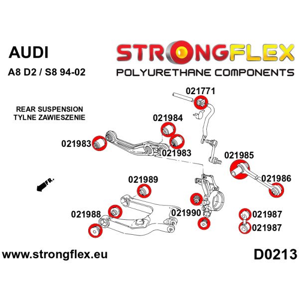 Sport Rear Anti Roll Bar Bush for Audi A6/A8 - 021771A