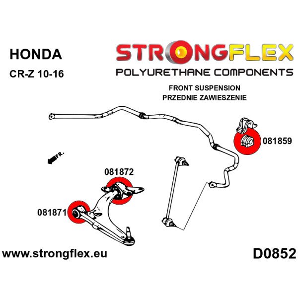 Honda CR-Z Front Suspension Bush Kit 086248B