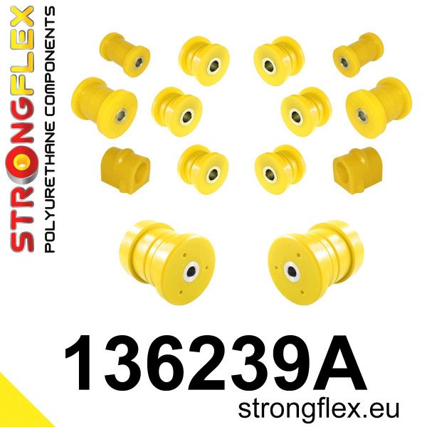 Full Suspension Polyurethane Bush Kit for Opel/Vauxhall 136239A