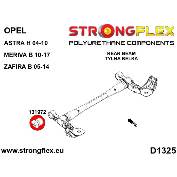 Full Suspension Polyurethane Bush Kit for Opel/Vauxhall 136239A