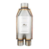 Universal JRSpec Catalytic Converter Euro 2 for Engines 1.6-4.0L, 63mm/51mm Inlet/Outlet for 70mm-63mm Pipes