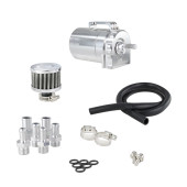 Oil Catch Tank 350ml with 6, 8, 10mm Fittings and Filter