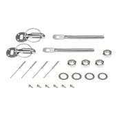 JRspec sliding bonnet pins - silver