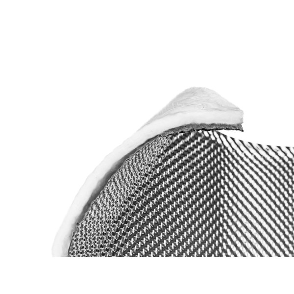 Stainless Steel Heat Shield / Welding Sheet with Silicone Mat for Turbo, Downpipe, Manifold - 100x60cm, 0.15mm