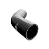 45-Degree Silicone Elbow, 151mm, Black