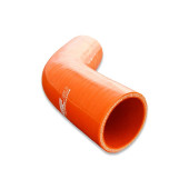 45-Degree Silicone Elbow, 83mm, Orange