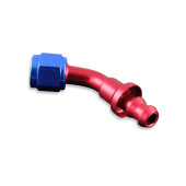 AN6 Push-On 45 Degree Fitting Red