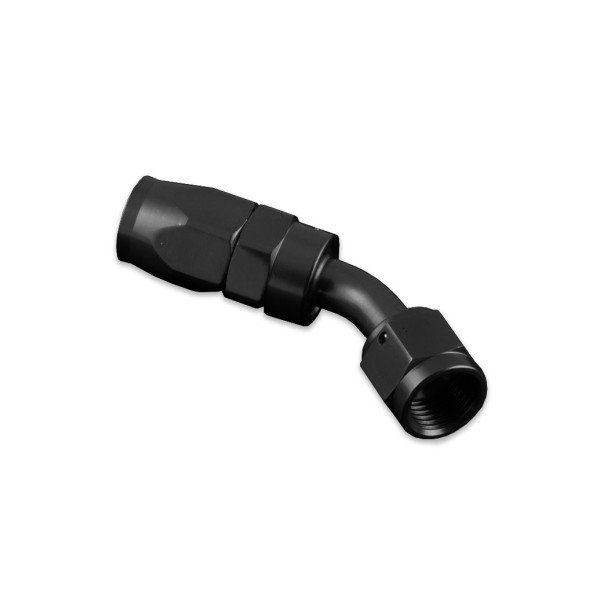 Black 45° AN6 Swivel Fitting for Custom Hoses