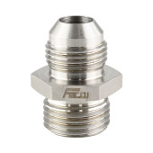AN-8 JIC Flare to 1/2" Straight Hose Steel Fitting Adapter