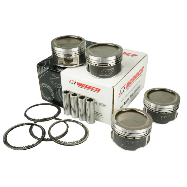 Forged Pistons Kit K556M86 for Nissan 180SX / 200SX SR20DE & SR20DET 2.0L 16V Bore 3.386 (86.00mm) Size STD Compression Ratio 9.0