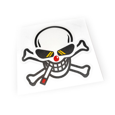 15 cm Skull Sticker - Cool Gothic Decor for All Ages