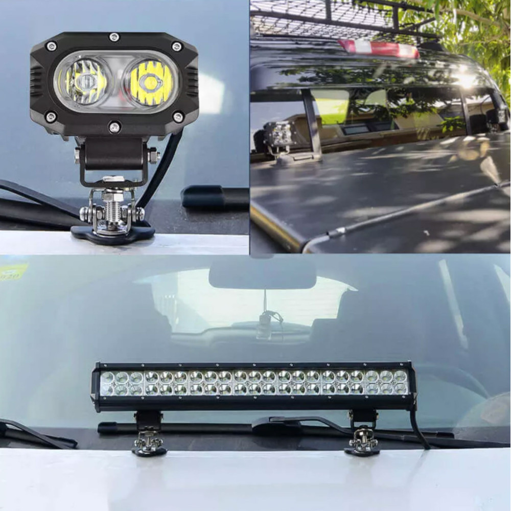 Ajustable Mounting Brackets for LED Lights (pair)