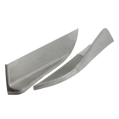 Universal Silver Carbon Canards Side Skirts Upgrade
