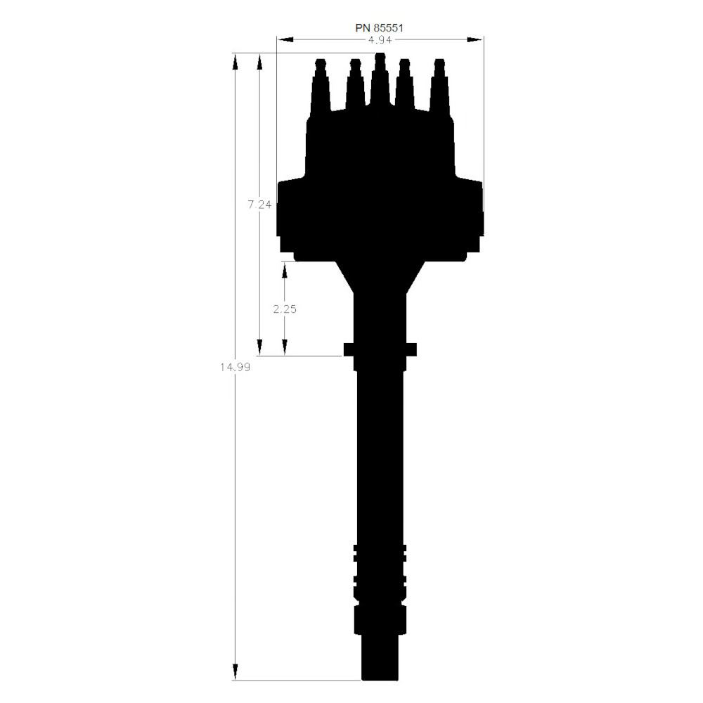 MSD Pro-Billet Distributor for Chevrolet V8 Engine