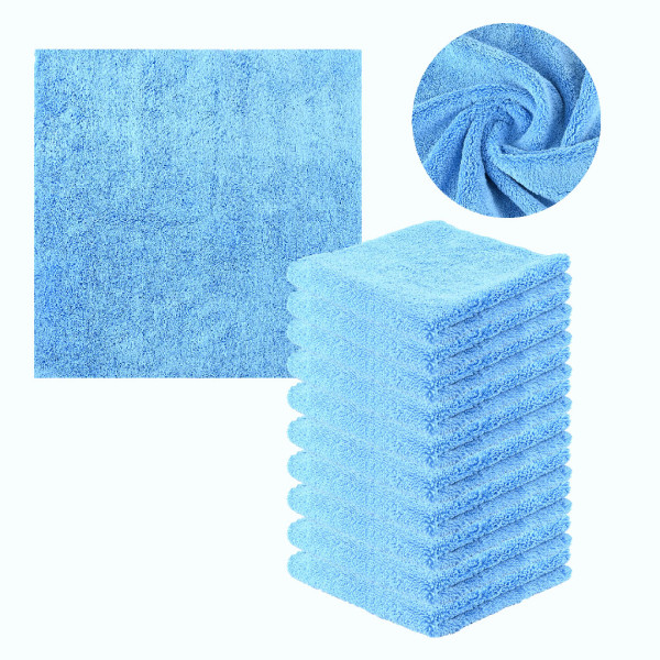 Seamless Microfiber Cloths, Double-Sided 40x40cm 400g/m2 - 10 Pcs